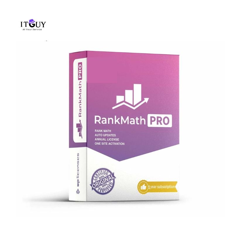 Rank Math PRO | 1 Year License for 1 Site | IT Guy