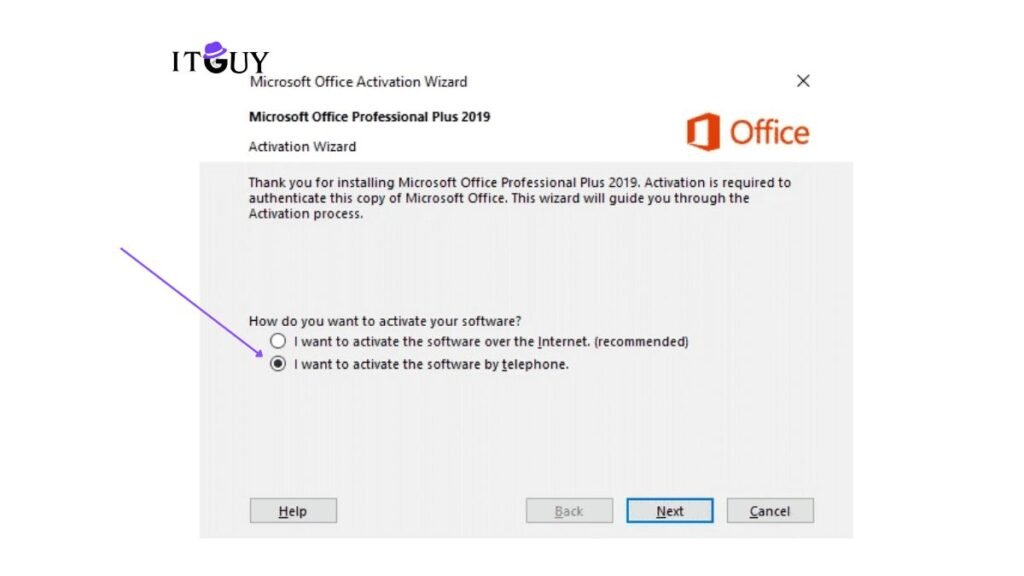 Where do I find the Installation ID in Office?