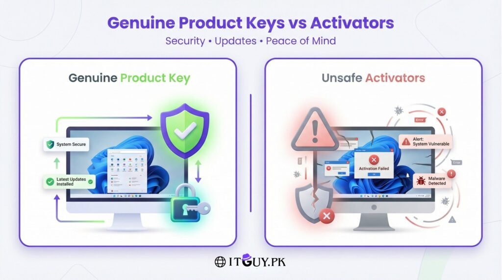 Windows Activation Risk Windows 10 Activator Risks, Buy Genuine Key | IT Guy