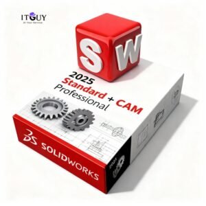 SolidWorks 2025 Standard plus CAM Professional product box