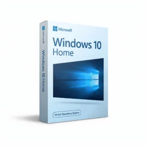 Microsoft Windows 10 Home 64-bit operating system product box