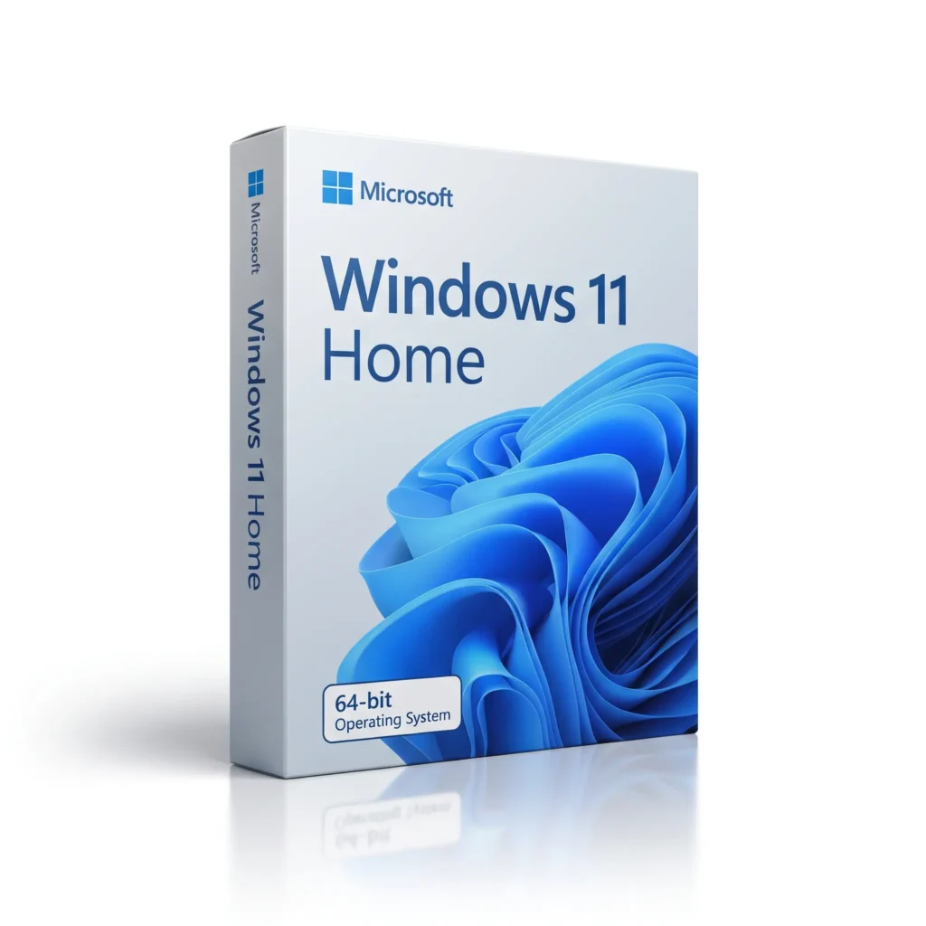 Microsoft Windows 11 Home 64-bit operating system product box